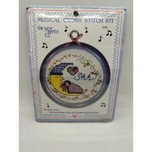 New Berlin Company Musical Cross Stitch Kit Shh! #2298 New In Package